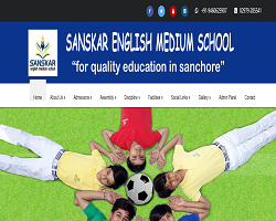 Sanskar English Medium School, Sanchore